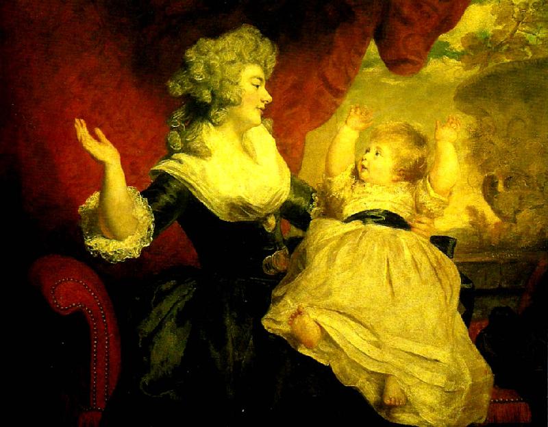 Sir Joshua Reynolds georgiana, duchess of devonshire with her daughter